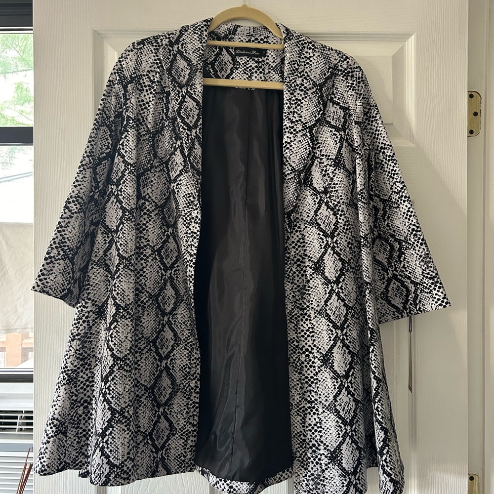 Estelle and Finn Python Swing Coat